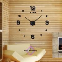 ราคา นาฬิกาติดผนัง DIY 3D นาฬิกาติดผนังวินเทจ แบบตัวเลขผสม (เล็ก-ใหญ่) ไซด์ใหญ่ขยายได้ 140x140 ซม. (9333566702)