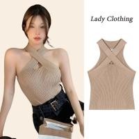 ราคา DODOครอป-ไขว้หน้า เสื้อครอป เสื้อครอปสายเดี่ยวไหมพรม คอไขว้หน้าเซ็กซี่ เสื้อยืดครอป เสื้อครอปเอวลอย รุ่น77439 (28919190048)