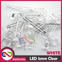 ราคา 10PCS LED 5MM SUPER BRIGHT WHITE CLEAR WHITE (55303089907)