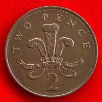 ราคา เหรียญอังกฤษ​​ United Kingdom 2 pence ปี 1989 เหรียญต่างประเทศ (24105198242)