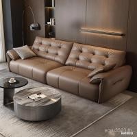 ราคา หนังวัว แบบอินไลน์โซฟาหูที่เรียบง่ายช้างโซฟาหนังแท้เมฆศิลปะห้องนั่งเล่นพาร์ทเมนท์อิตาลีหนังสุดขีดขนาด 3โอ้ (40428493669)