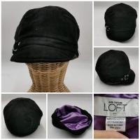ราคา Ann Taylor LOFT newsboy hat หมวกแบบผ้านิ่มๆเหมือนหนังสักหลาดสีดำ (20582335864)
