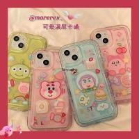 ราคา Disney Toy Story สตรอเบอร์รี่หมีน่ารักถุงลมนิรภัยเคสโทรศัพท์สําหรับ Iphone 14 13 12 11 Pro Max Xs Xr ตุ๊กตาเครื่องประดับใสปกหลัง (42813387198)