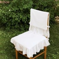 ราคา ECHOEDGE เบาะเก้าอี้, Hollow Design สีขาวภาษาฝรั่งเศสคําเก้าอี้ปกหลัง, High-End Ruffle ลูกไม้ตัดผ้าฝ้ายเก้าอี้รับประทานอาหาร Back Decor Party (57755023615)