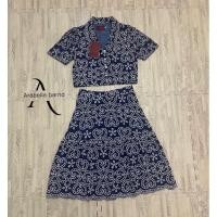 ราคา ชุดเข้าเซตผู้หญิง ชุดเซต2ชิ้น เสื้อ+กระโปรง งานปักทั้งตัว สวยๆ งานป้าย arabella (22901419292)