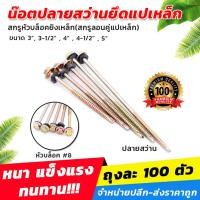 ราคา น๊อตปลายสว่านยึดแปเหล็ก หรือ สกรูหัวบล็อคยิงเหล็ก(สกรูลอนคู่แปเหล็ก) (100ตัว/แพ็ค)[ขายส่ง] (52305282070)