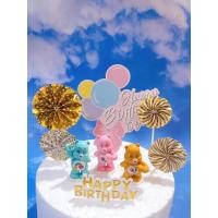 ราคา เซ็ตแคร์แบร์แต่งเค้กยกชุดคละสีโมเดล (24351356779)
