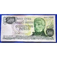 ราคา แบงก์​อาร์เจน​ติ​นา​ Argentina,​ 500 Peso​s,​(รุ่น​เก่า), ใช้แล้ว, B1081 (27172463247)