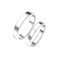 ราคา TANITTgemsแหวนคู่ แหวนคู่รักทองคำขาวแบบเกลี้ยง (216634727)