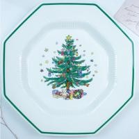 ราคา จานใบใหญ่ ลาย x'mas จาก Nikko ลายสวย จานน่ารัก จานขนม จานเปล จานตกแต่ง (13360102465)