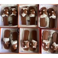 ราคา พร้อมส่ง new Hermes Oran sandals gold epsom sz 37 (41416400602)