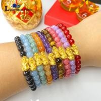 ราคา ข้อมือหินมงคล 6 มิล แต่งปี่เซี๊ยะทองแท้ 0.2 กรัม มีใบรับประกันทองแท้ (7615166436)