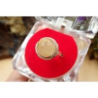 ราคา แหวนแก้วไหมทอง ตัวเรือนเงินแท้ สอดหางช้าง (18615061256)