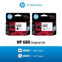 ราคา HP 680 Black/Tri-Color (ตลับหมึกสี/สีดำ) Original Ink Advantage Cartridge (41854581682)