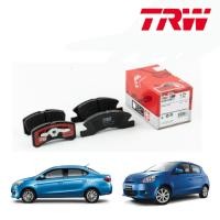 ราคา TRW ผ้าเบรค หน้า-หลัง Mitsubishi Mirage Attrage Eco car ปี 2013-2024 แอททราจ ดิสเบรก มิตซูบิชิ มิราจ แอททราจ (20403290282)