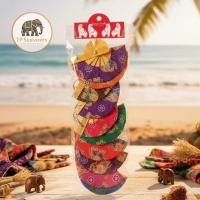 ราคา TP Souvenirs พวงกุญแจพัดจิ๋ว ลายไทย ลายช้าง ของที่ระลึกไทย ของชำร่วยงานแต่ง งานเกษียณ พัดพับได้ พรีเมียม คละสี (54753378961)