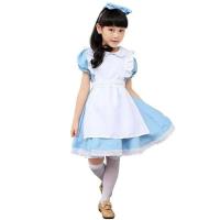 ราคา Star Nature Alice In Wonderland Kids Girls Halloween Party Costume Maid Lolita Cosplay Costume Out (26964873131)