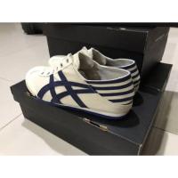 ราคา รองเท้า Onitsuka Tiger Mexico 66 Slip-on สีเนื้อลายน้ำเงิน รุ่นเหยียบส้นได้ ของแท้100% (4951353608)