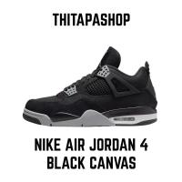 ราคา NIKE AIR JORDAN 4 BLACK CANVAS (20947797255)
