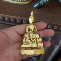 ราคา พระไม้แกะ เก่าๆ ปิดทองเก่าแห้งเดิมๆมา ขนาดหน้าตัก 1.3 นิ้ว สูง 3.5 นิ้ว ฐานล่างกว้าง 2 นิ้ว (26379138159)