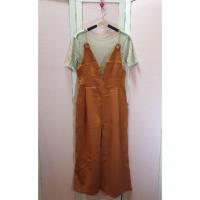 ราคา จั๊มสไตล์เอี๊ยมขายาวทรงปล่อย สายโซ่สีส้มอิฐ (2382631933)