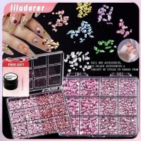 ราคา 【สต๊อกพร้อม】【ของขวัญ】Monja 12 กริด 3D รูปทรงพิเศษเพชรตกแต่งเล็บ จี้เจาะเล็บใสเรซินไม่สม่ำเสมอ อุปกรณ์ตกแต่งเล็บสำหรับร้านทำเล็บ 【RichServX】 HO (43906819007)