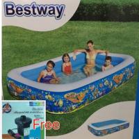 ราคา สระว่ายน้ำเป่าลม Bestway ขนาด 305x183x56cm (975646917)