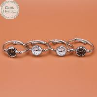 ราคา GentleHappy 1 ชิ้นนาฬิกากําไลข้อมือเงินผู้หญิงแฟชั่นสร้อยข้อมือนาฬิกาควอตซ์นักเรียนนาฬิกา TH (57052278645)