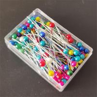 ราคา เข็มหมุดหัวกลม เข็มหมุดหัวมุก กล่องบรรจุ 50 ตัว (19769469649)