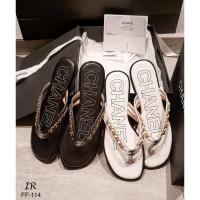 ราคา FF-114 รองเท้าแตะแบบหนีบแต่งโซ่ร้อยหนังพื้นนิ่ม สวยมาก (20421783892)