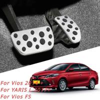 ราคา ฝาครอบเหยียบรถยนต์สําหรับ Toyota Vios 2014 + YARIS L 2017 + Vios FS คันเหยียบเบรกแก๊สไม่มีเจาะเหล็ก Stinless AT MT อุปกรณ์เสริม (48402983420)