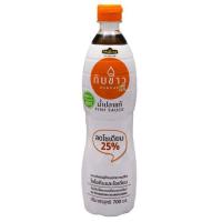 ราคา กับข้าวน้ำปลาแท้ลดโซเดียม25เปอร์เซ็นต์ 700มล. Kubkao Fish Sauce Less Sodium 25percent 700ml. SKU 8857118730686 ข (49955396392)
