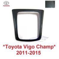 ราคา ครอบเกียร์ ธรรมดา TOYOTA VIGO CHAMP FORTUNER 2011 - 2015 ลายเคฟล่า โตโยต้า วีโก้ แชมป์ ฟอร์จูนเนอร์ คอนโซล ขอบเกียร์ (29378749428)