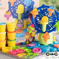 ราคา แป้งโดว์ ชุดเครื่องทำไอศครีมม้าหมุน (6205648819)