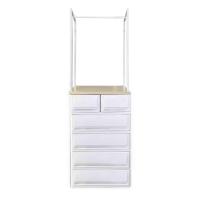 ราคา UP ตู้ลิ้นชักพลาสติก (ท๊อปไม้) SUMO-KLOSET-T2-W1 (5 ชั้น) (13477999156)