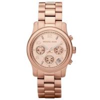 ราคา Michael Kors MK5128 Rose Gold-Tone Runway Midsized Watch (277443909)