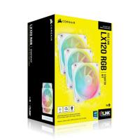 ราคา CORSAIR iCUE LINK LX120 RGB 3x120mm White Starter Kit PWM Fan : CO-9051030-WW (44250331815)