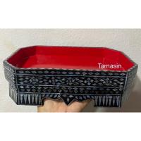 ราคา กี๋น้ำชา กี๋มุก ถาดวางแก้วน้ำมุก ถาดวางชุดน้ำชามุก (19249223918)