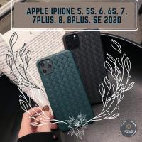 ราคา Apple iPhone 5/ 5s/ 6/ 6s/ 7/ 7Plus/ 8/ 8Plus/ SE 2020 หนังโพลีคาร์บอเนต TPU ทอผ้าตารางเคสโทรศัพท์ (27343833044)