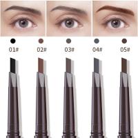 ราคา Double Head Brown Eyebrow Pencil Waterproof Long-Lasting Eyebrow Pen With Brush Automatic Triangle Eyebrow Pen Beauty (54601400668)