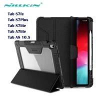 ราคา 02.เคสNillkin เคสหนัง ฝาพับ กันกระแทก ใส่ปากกา เคส สำหรับ samsung Tab A7 lite/Tab A8 10.5/Tab S7 plus/S7FE/S7lite/S8plus (40112562227)
