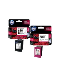 ราคา หมึกพิมพ์ HP680BK (หมึกดำ) HP680Co. (หมึกสี) ตลับหมึกพิมพ์อิงค์เจ็ทของแท้ สีเข้มชัดเจนทุกงานพิมพ์ (18300909050)