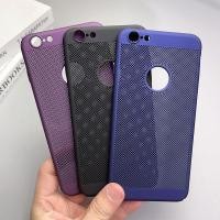 ราคา สําหรับ iPhone 6 6s Plus เคสโทรศัพท์ iPhone 6 Plus การกระจายความร้อนบางเฉียบ Minimalist Matte Honeycomb เคสตาข่ายระบายอากาศ (42956880461)