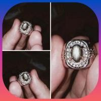 ราคา แหวนหินธรรมชาติ Black Sapphire Star (22464514034)