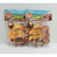 ราคา สัตว์ป่า สัตว์โมเดล สัตว์ป่า6ตัวถุง โมเดลสัตว์ สิงโต/เสือดาว/เสือโคร่ง/แรด/ช้าง/หมี (12981196976)