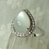 ราคา แหวนมูนสโตน 6 กะรัต หรือมุกดาหาร ตัวเรือนเงินแท้ (15160499799)