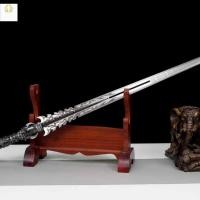 ราคา ดาบหลงฉวนซื่อเจี้ยนมั่วเหลี่ยมดาบฮั่นดาบเหล็กแมงกานีสดาบแข็งดาบฉินอาวุธโบราณยังไม่ลับมีดสั้นป้องกันตัวสมัยโบราณ (54904959655)