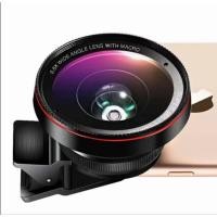 ราคา 0.6x Glass Coated Wide-Angle Two-in-One Mobile Phone Lens 37mm 0.6 Times Wide Angle Lens 20 Times Micro-Range Lens (18194336007)