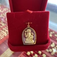 ราคา จี้พระพิฆเนศวร (สำหรับสร้อย 1บาทลายโปร่ง-2บาท) พระแท้ เลี่ยมทองคำแท้90% (มีใบรับประกันทอง) (21741698985)