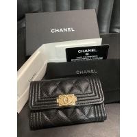 ราคา Kept unused Chanel boy caviar black Card holder (8609797476)